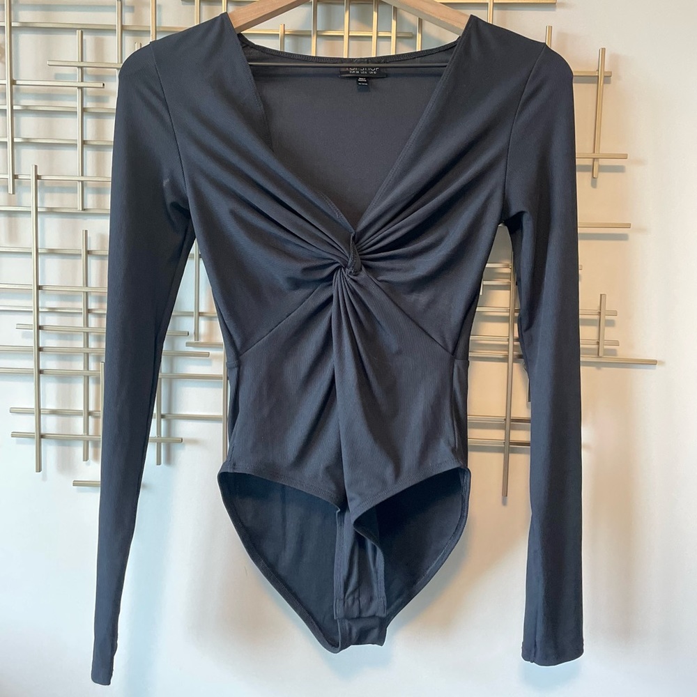 TopShop Long-sleeve Body Suit - size 6